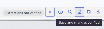 Save and verify button