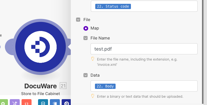 DokuWare module configuration