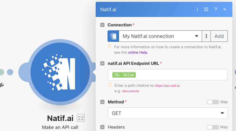 natif.ai module configuration