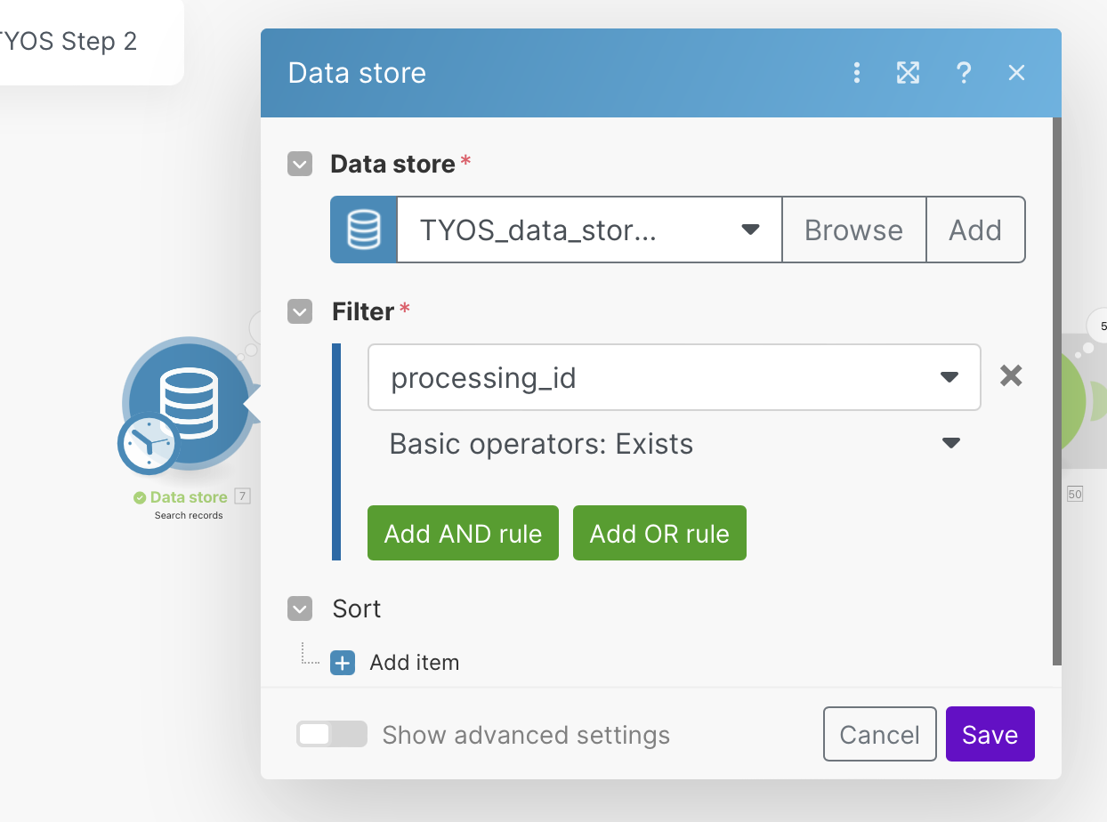 search records module configuration